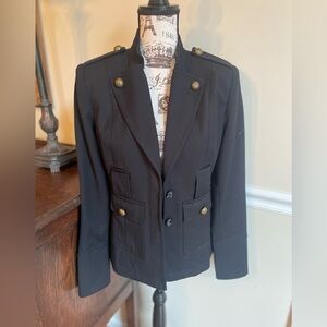 Vince Camuto Black Military Blazer Jacket ~ 2